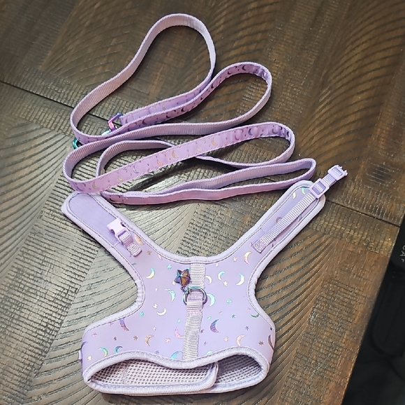 Purple Celestial Cat Harness with Leash - Picture 1 of 5